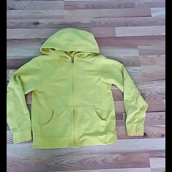 Hanna Andersson Other - Hanna Andersson Yellow Zip Cotton Hoodie Girls 10